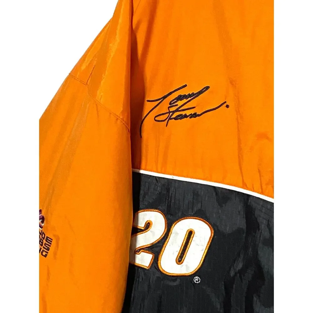 Vintage Tony Stewart Chase Authentics Quilted Racing Jacket Coat Mens XL Nascar